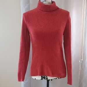 Talbots Burnt Orange Turtleneck Sweater